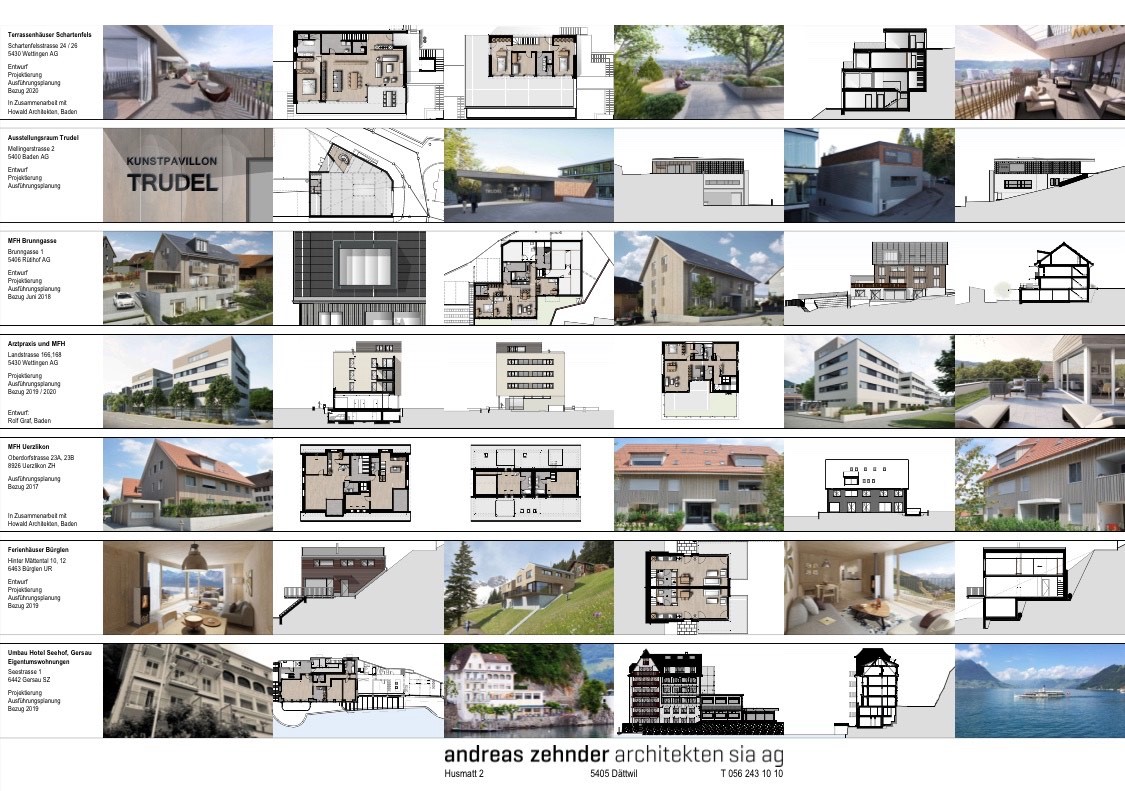 Einblicke in die Arbeit von andreas zehnder architekten